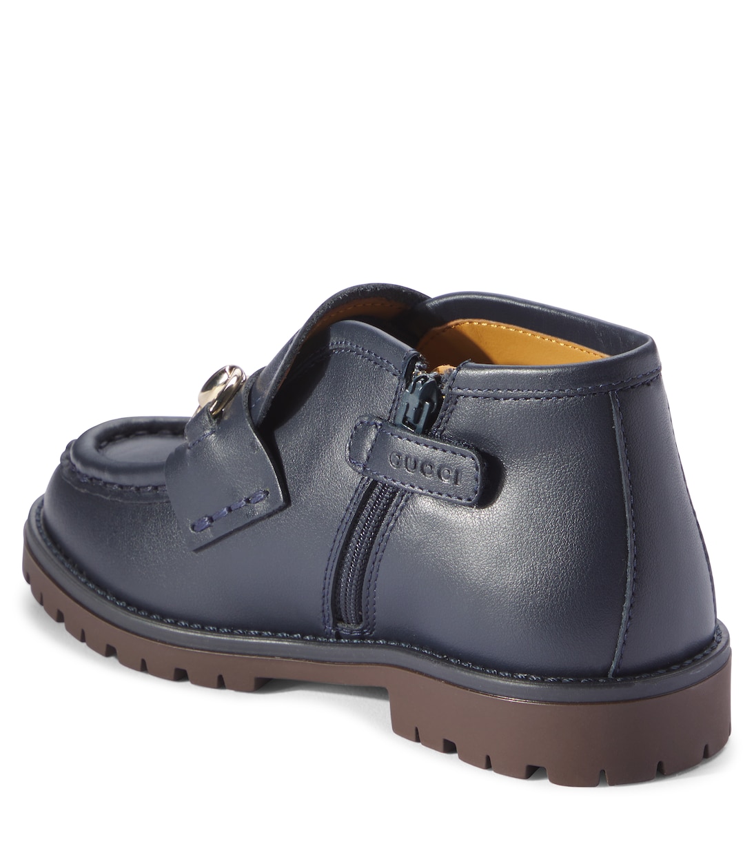 Horsebit leather boots | Gucci Kids