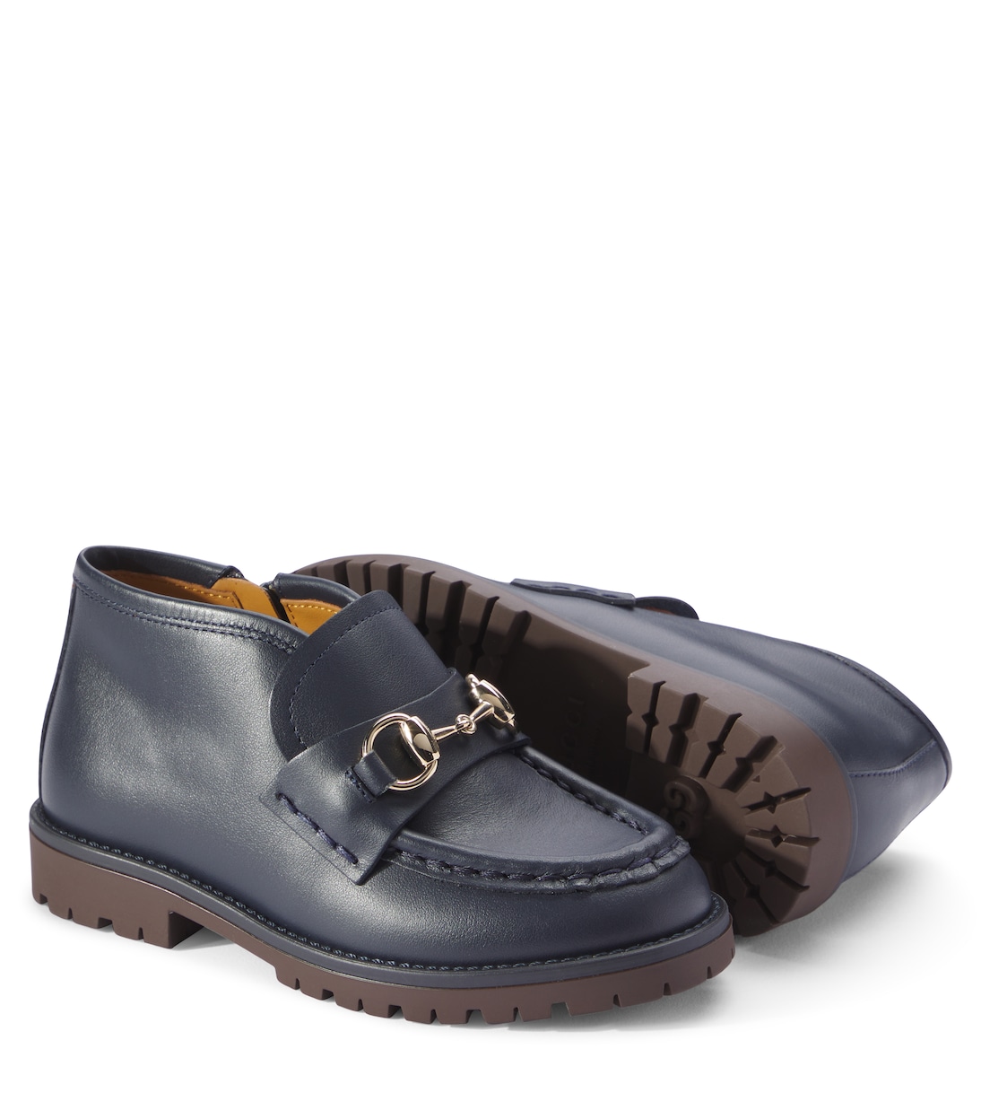 Horsebit leather boots | Gucci Kids