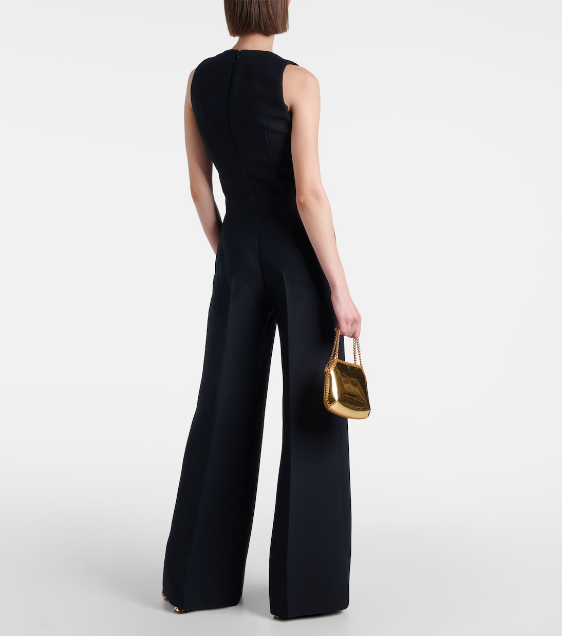 Chain-detail wool and silk jumpsuit | Stella McCartney