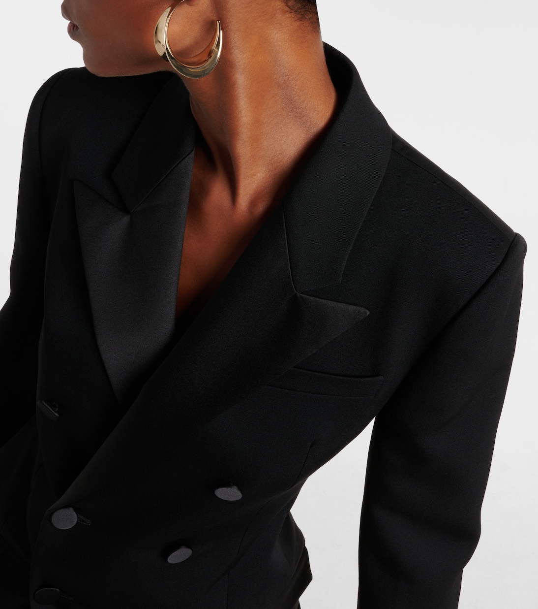 Wool grain de poudre tuxedo jacket | Saint Laurent