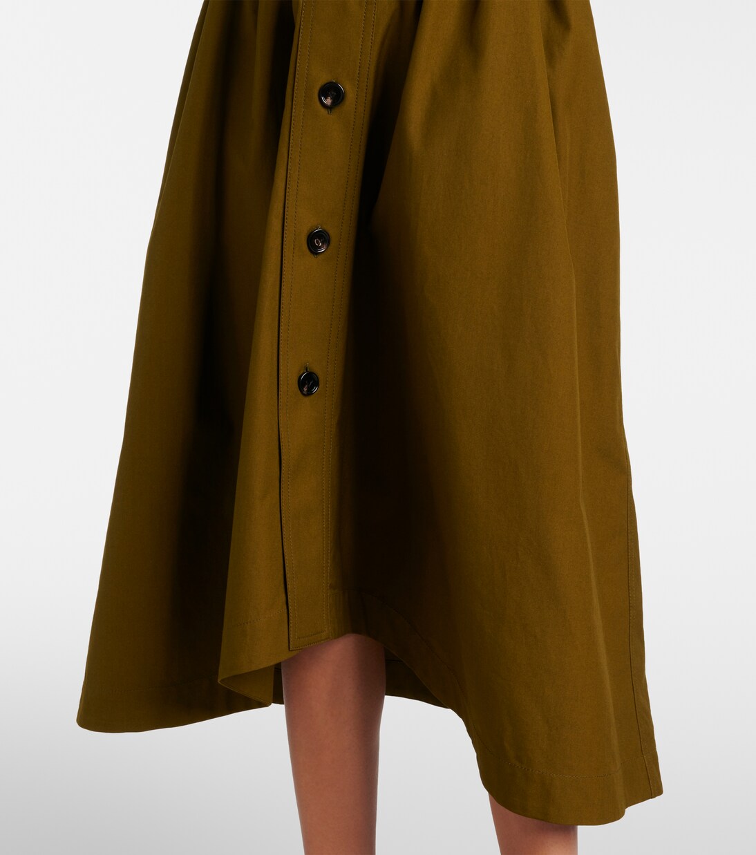 Hemdblusenkleid aus Baumwoll-Canvas | Bottega Veneta