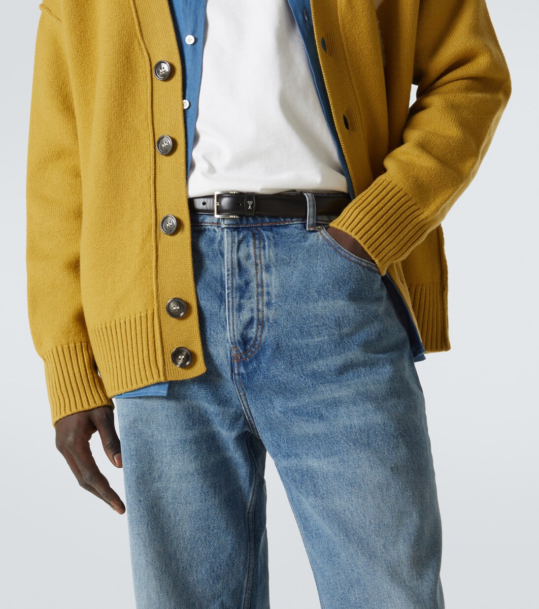 Paris Paris leather belt | Ami Paris