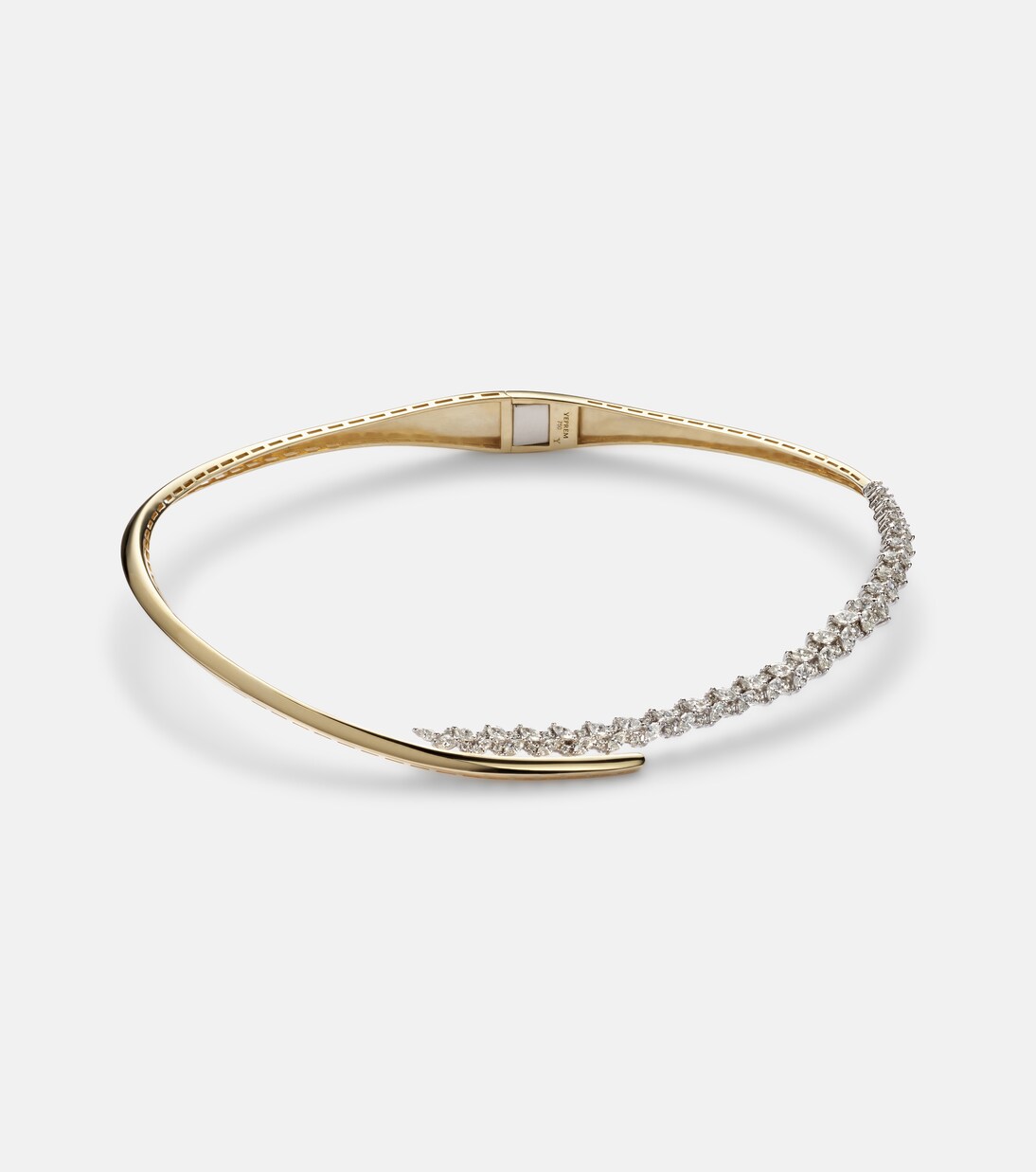 Collier Golden Strada en or blanc et jaune 18 ct et diamants | Yeprem