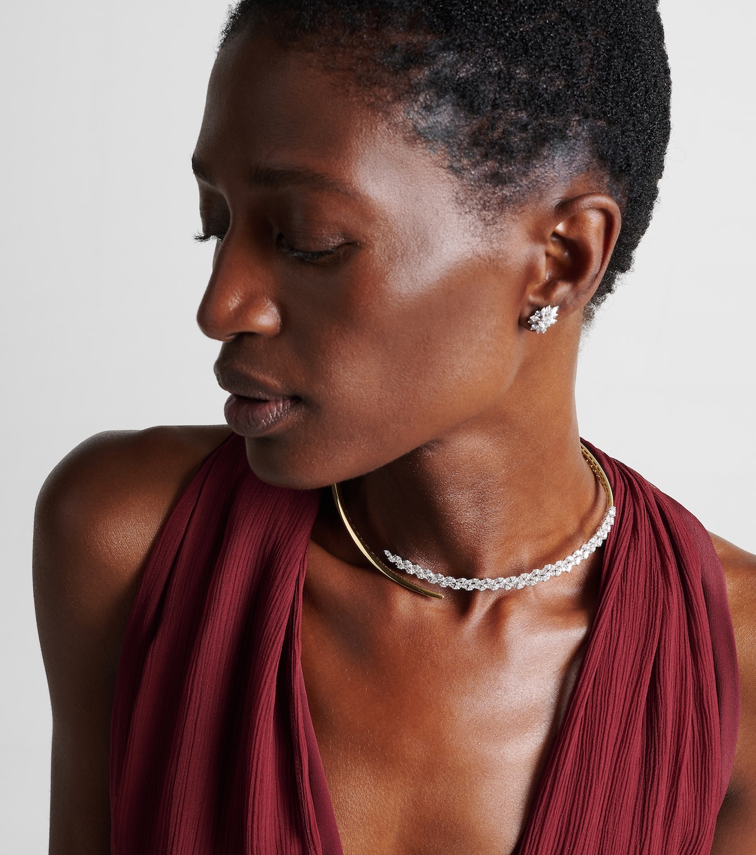 Collier Golden Strada en or blanc et jaune 18 ct et diamants | Yeprem