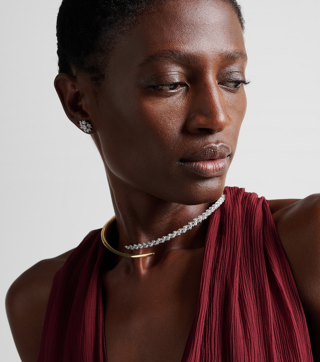 Collier Golden Strada en or blanc et jaune 18 ct et diamants | Yeprem