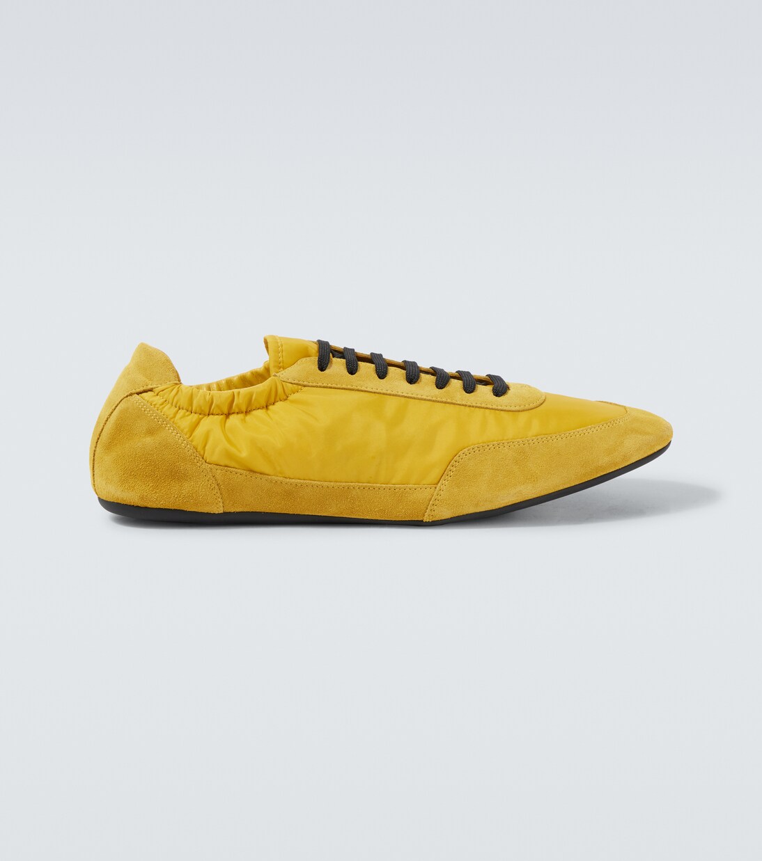 Collapse Re-Nylon suede-trimmed sneakers | Prada