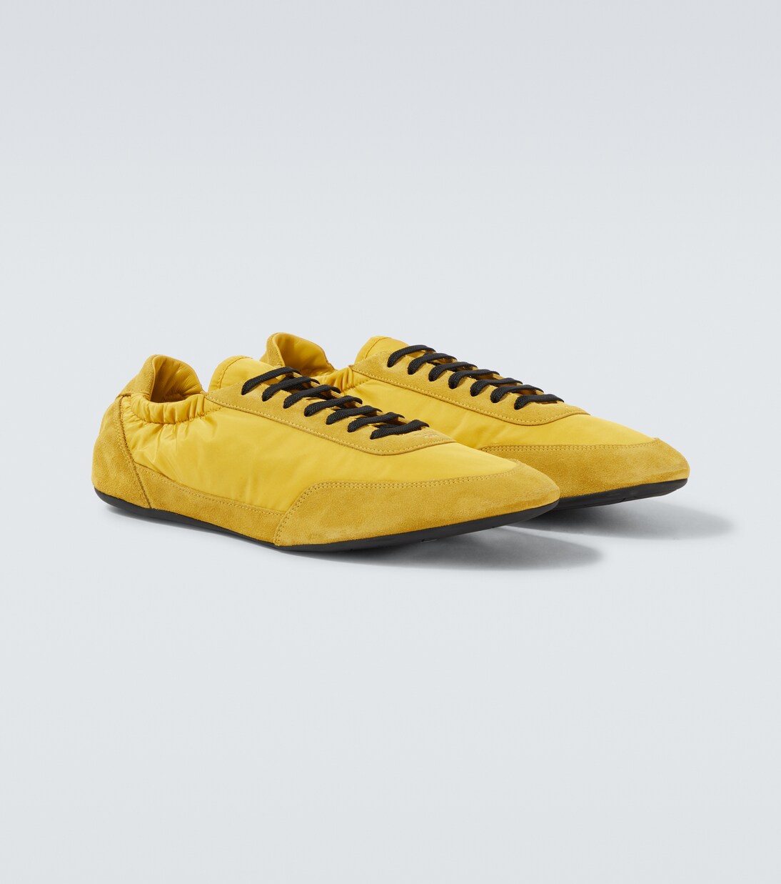 Collapse Re-Nylon suede-trimmed sneakers | Prada