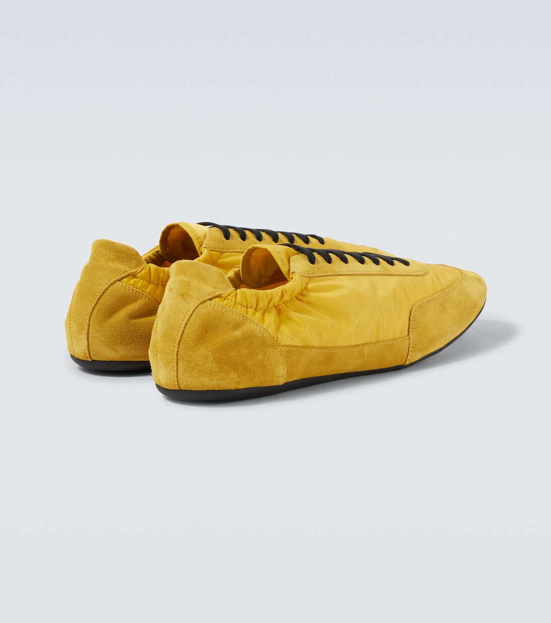 Collapse Re-Nylon suede-trimmed sneakers | Prada