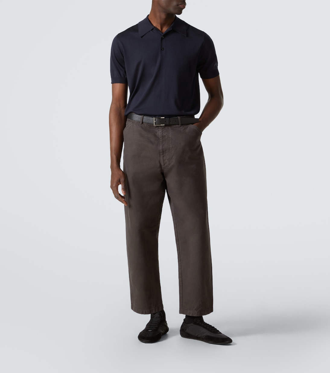 Polohemd aus Seide | Prada