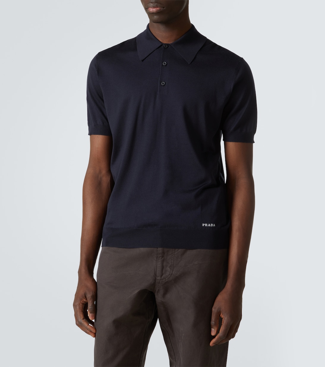 Polohemd aus Seide | Prada