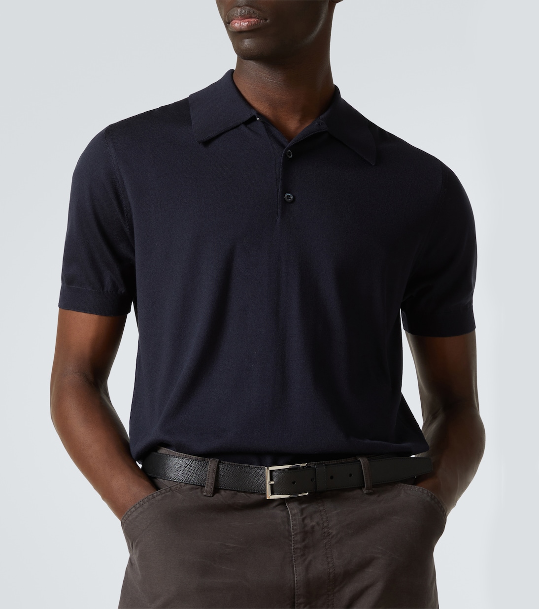 Polohemd aus Seide | Prada