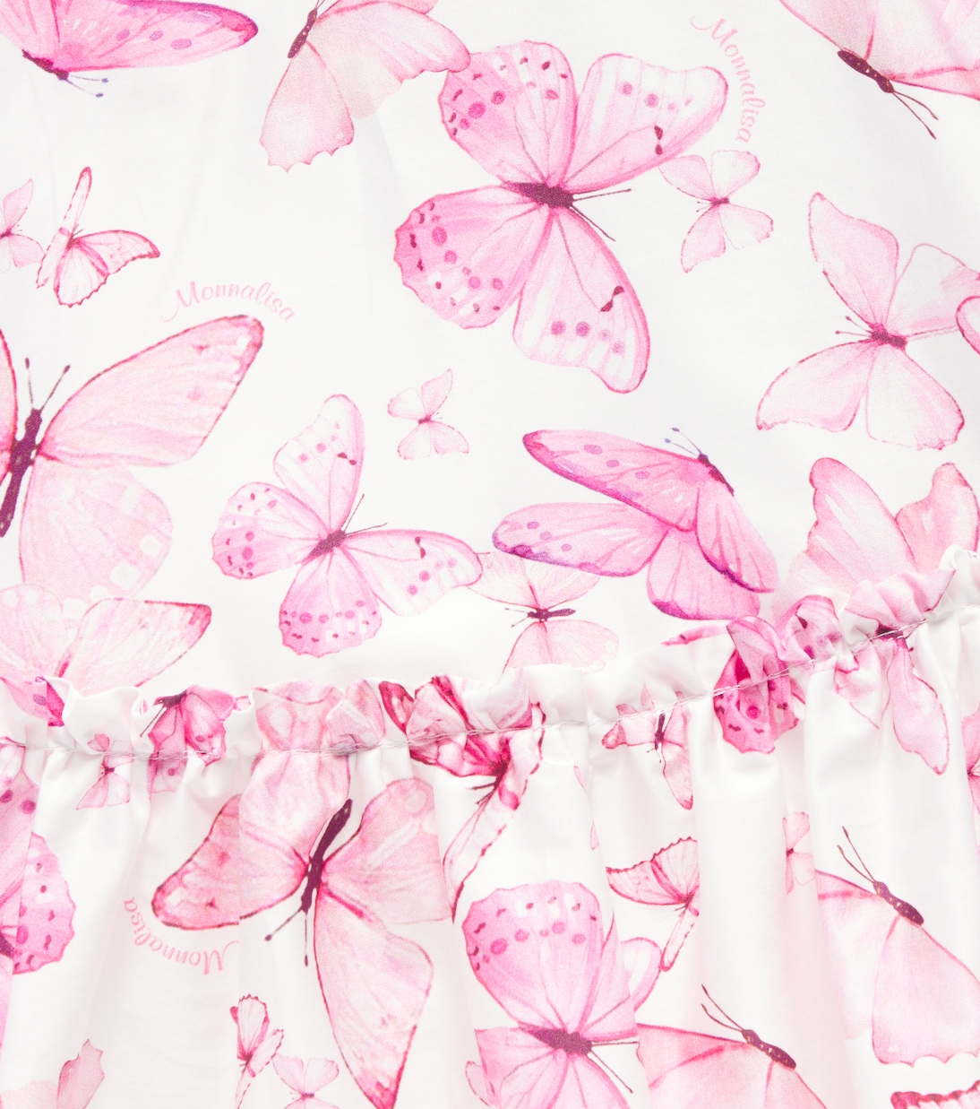 Printed cotton satin dress | Monnalisa