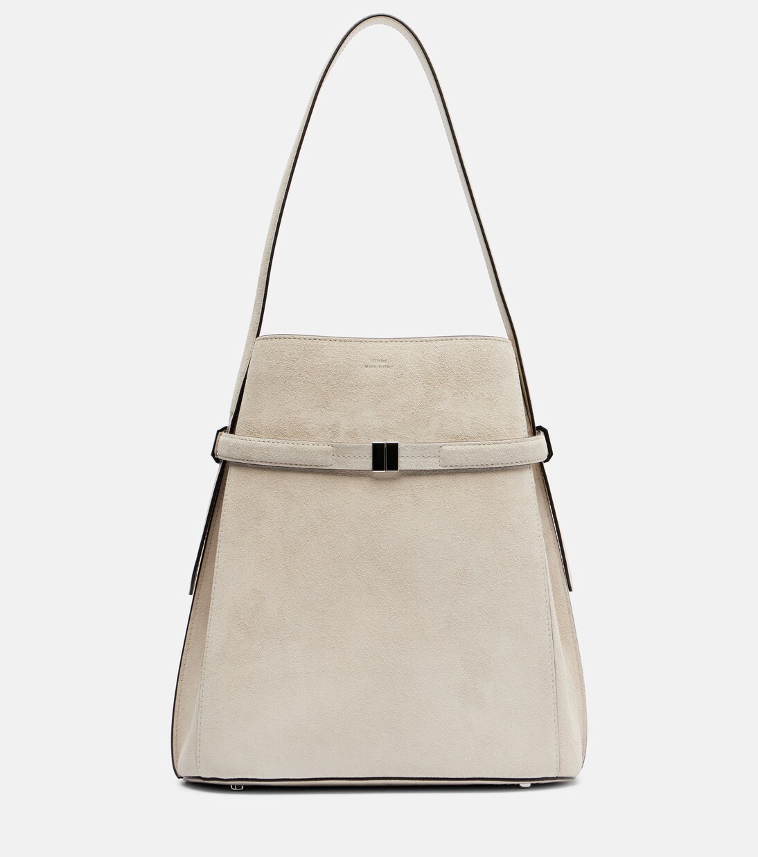 Belted Medium suede bucket bag | Toteme