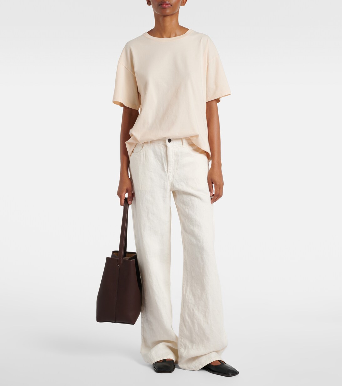 T-Shirt Nadina aus Baumwoll-Jersey | The Row