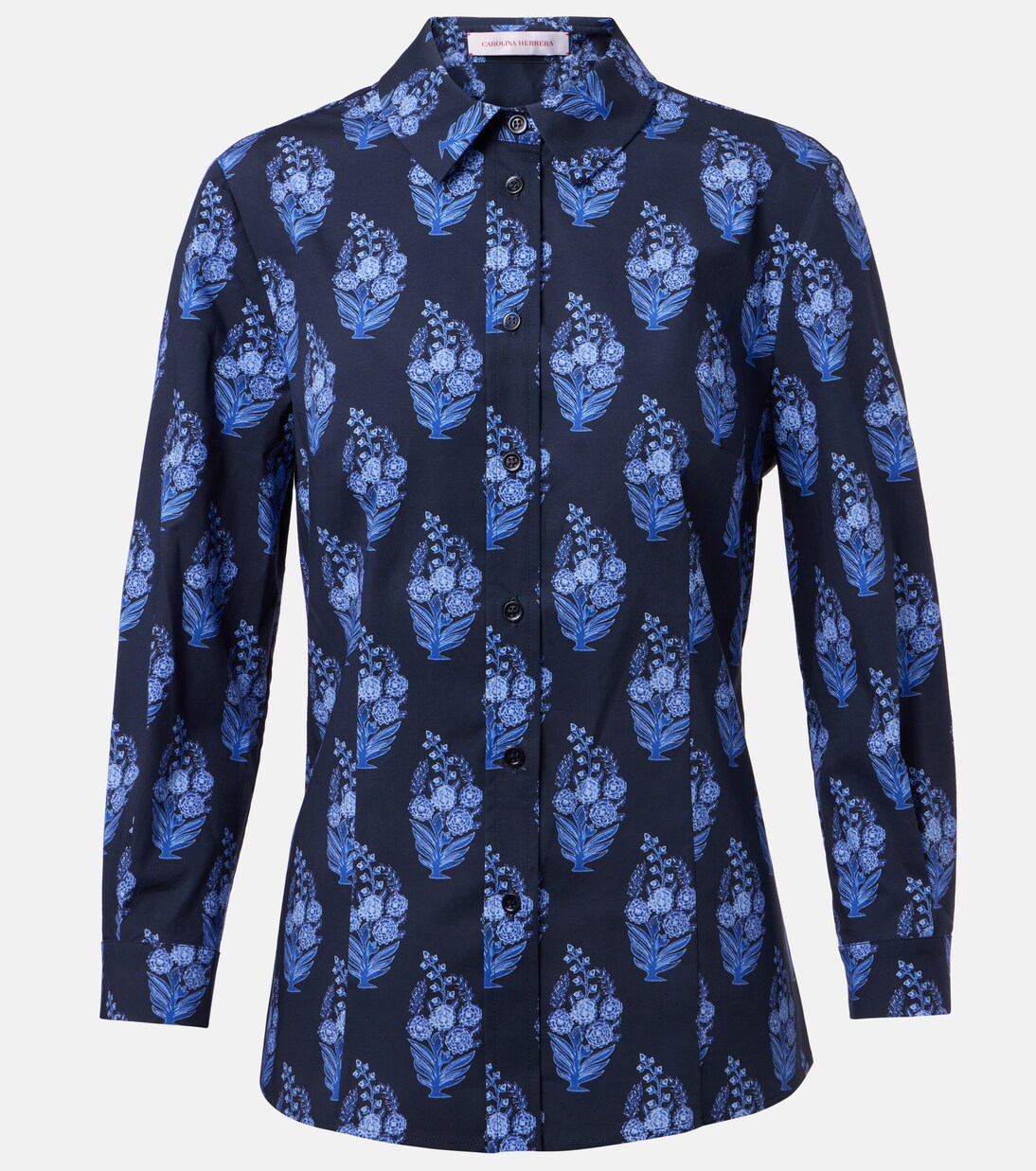Icon floral cotton-blend shirt | Carolina Herrera