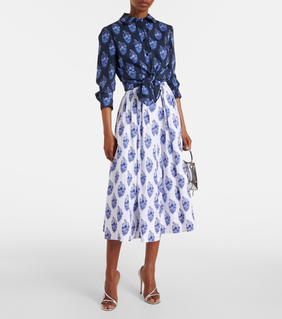 Icon floral cotton-blend shirt | Carolina Herrera