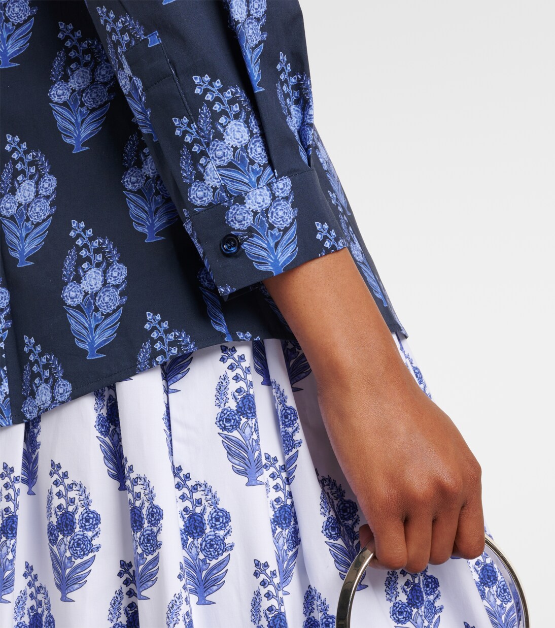 Icon floral cotton-blend shirt | Carolina Herrera