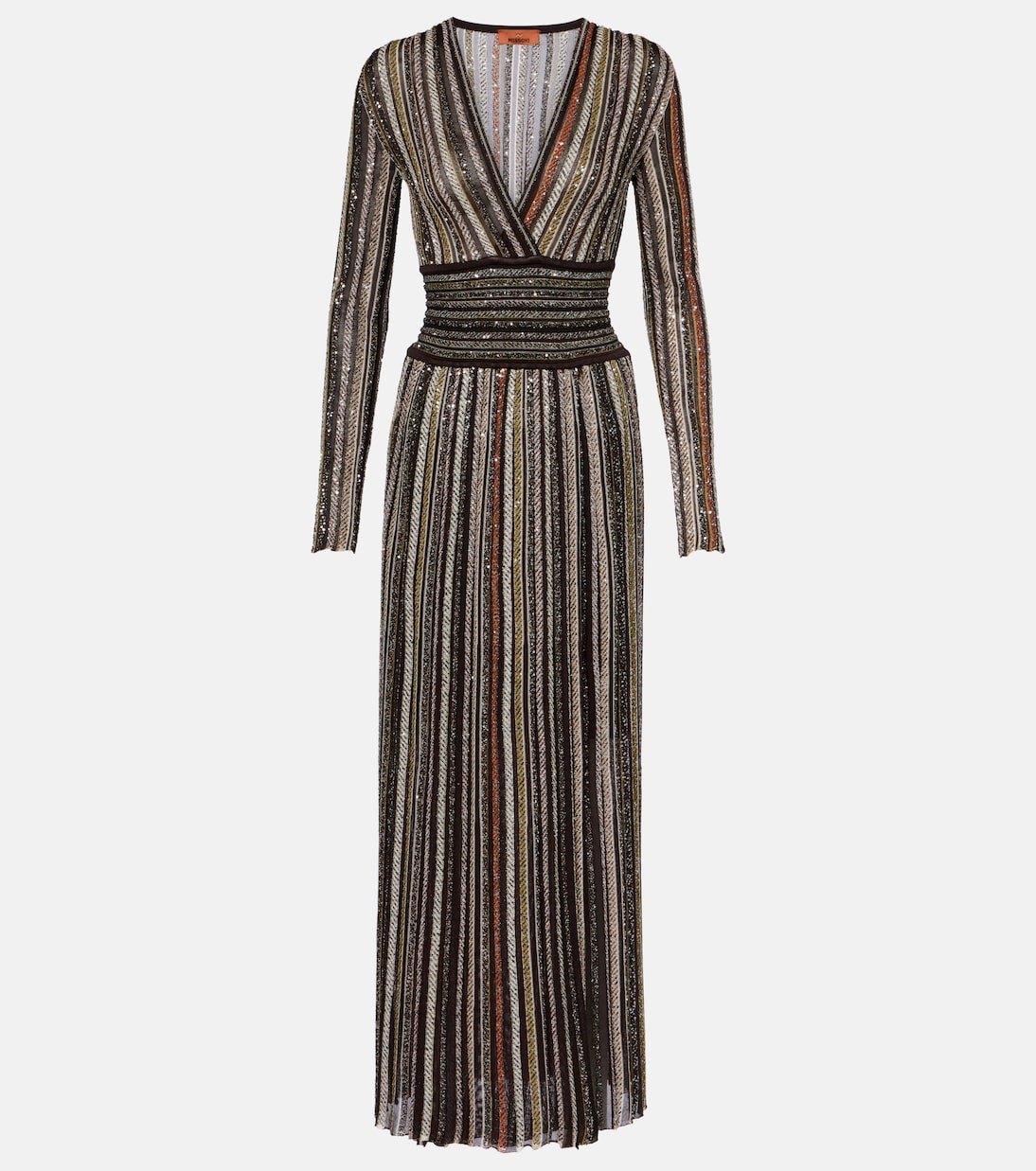 Robe aus Häkelstrick mit Pailletten | Missoni