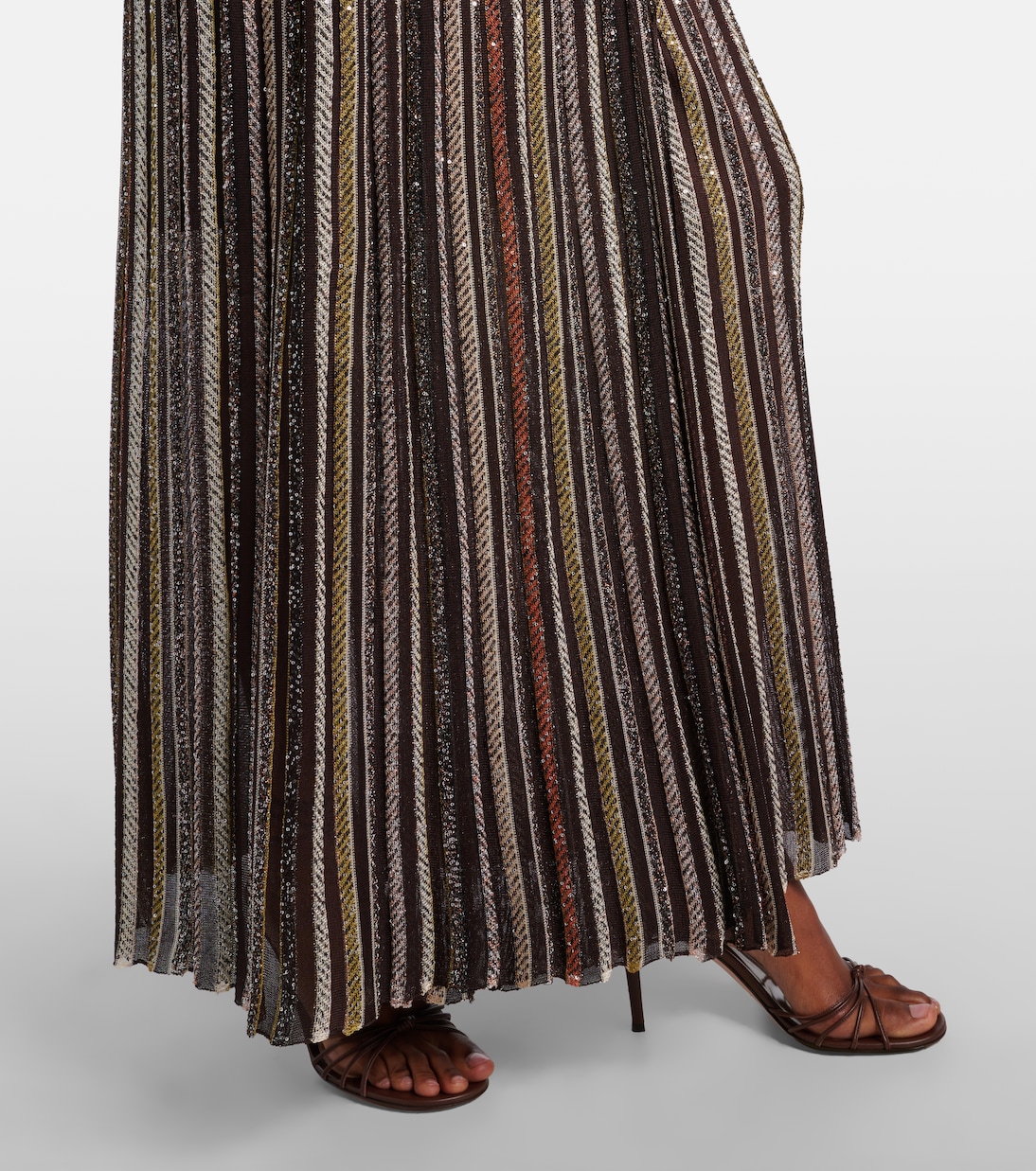 Robe aus Häkelstrick mit Pailletten | Missoni