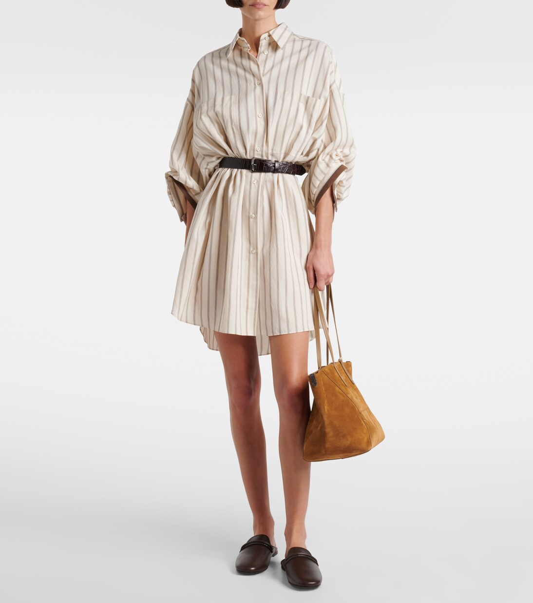 Slippers Monili aus Leder | Brunello Cucinelli