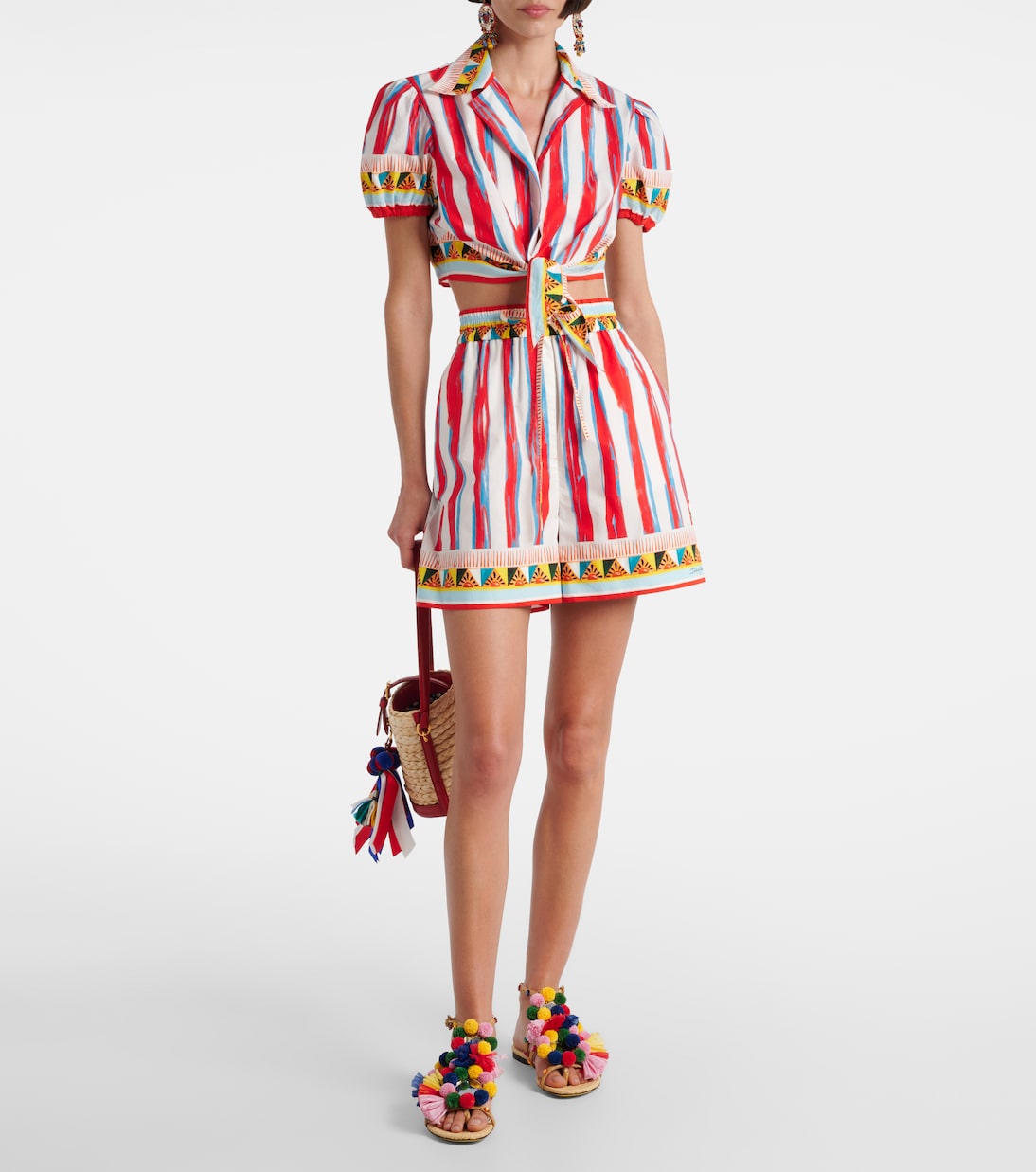 Shorts de algodón estampados | Dolce&Gabbana