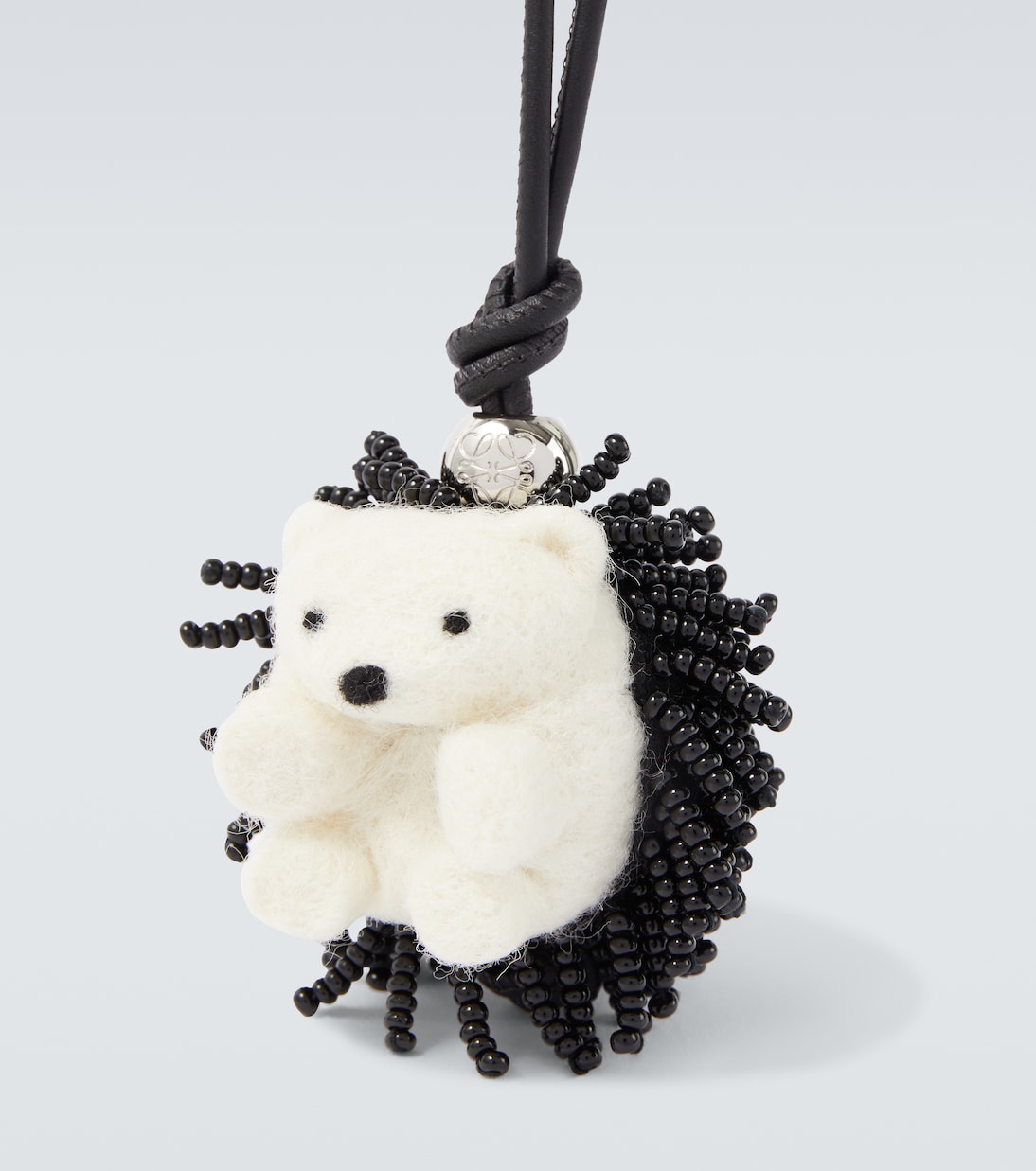 Hedgehog beaded bag charm | Loewe