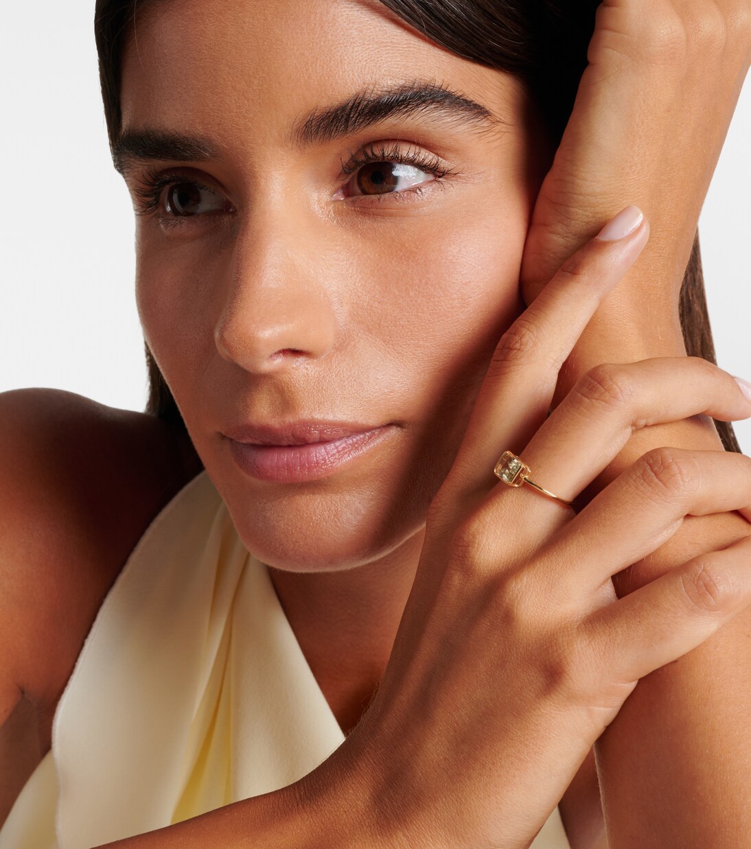 Anello in oro 14kt con ametista | Mateo