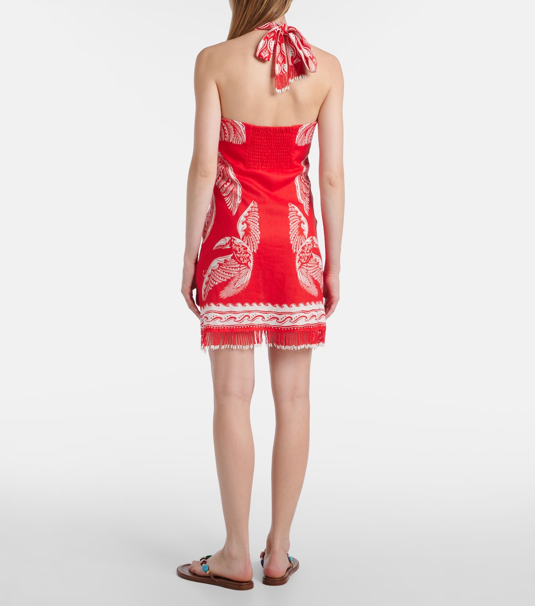 Minikleid Majestic Coconut Tree aus Leinen | Farm Rio