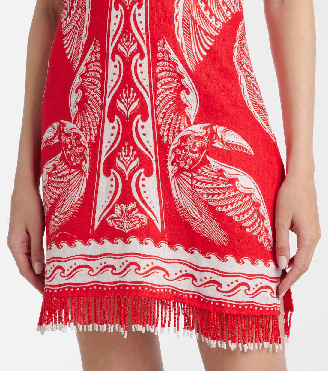 Minikleid Majestic Coconut Tree aus Leinen | Farm Rio