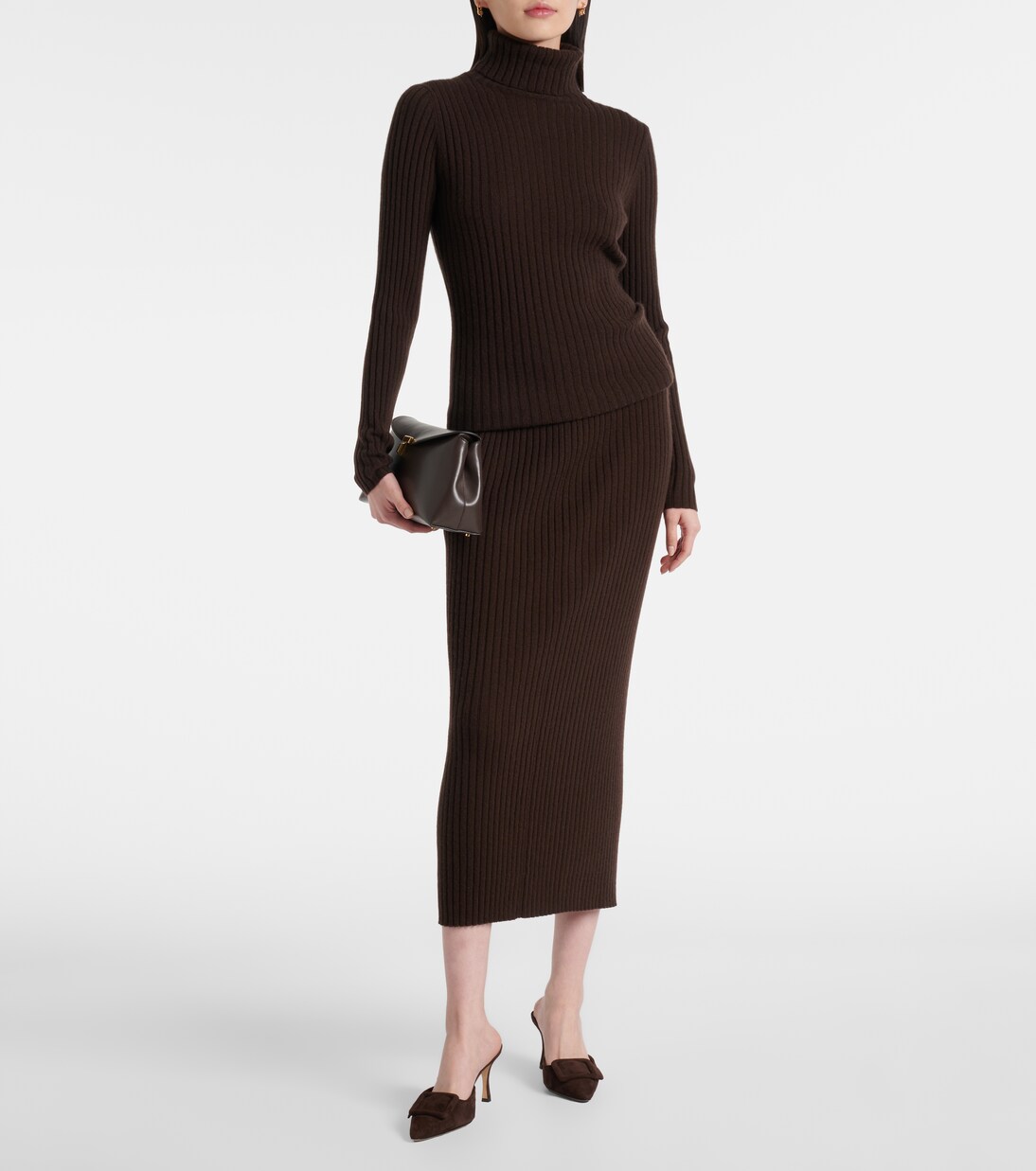 Maxirock aus Rippstrick | Jardin des Orangers