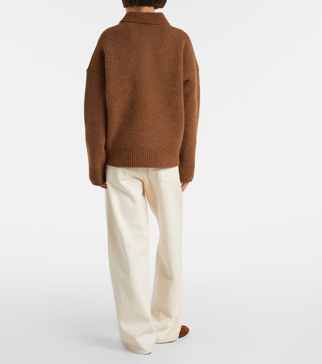 Polo en alpaga et laine mélangés | Ami Paris