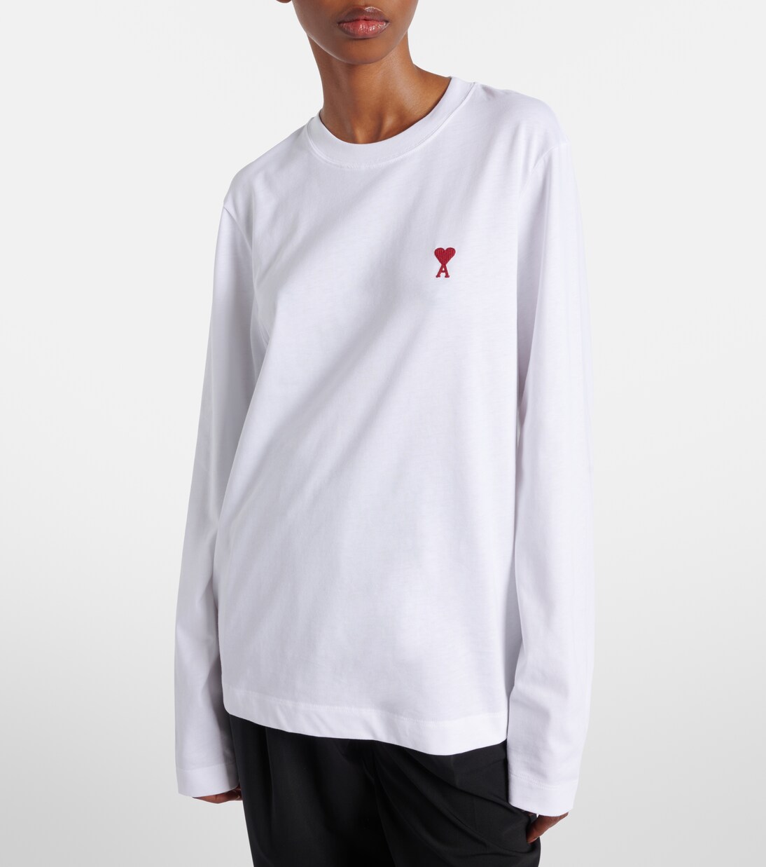 T-Shirt Ami De Cœur aus Baumwoll-Jersey | Ami Paris