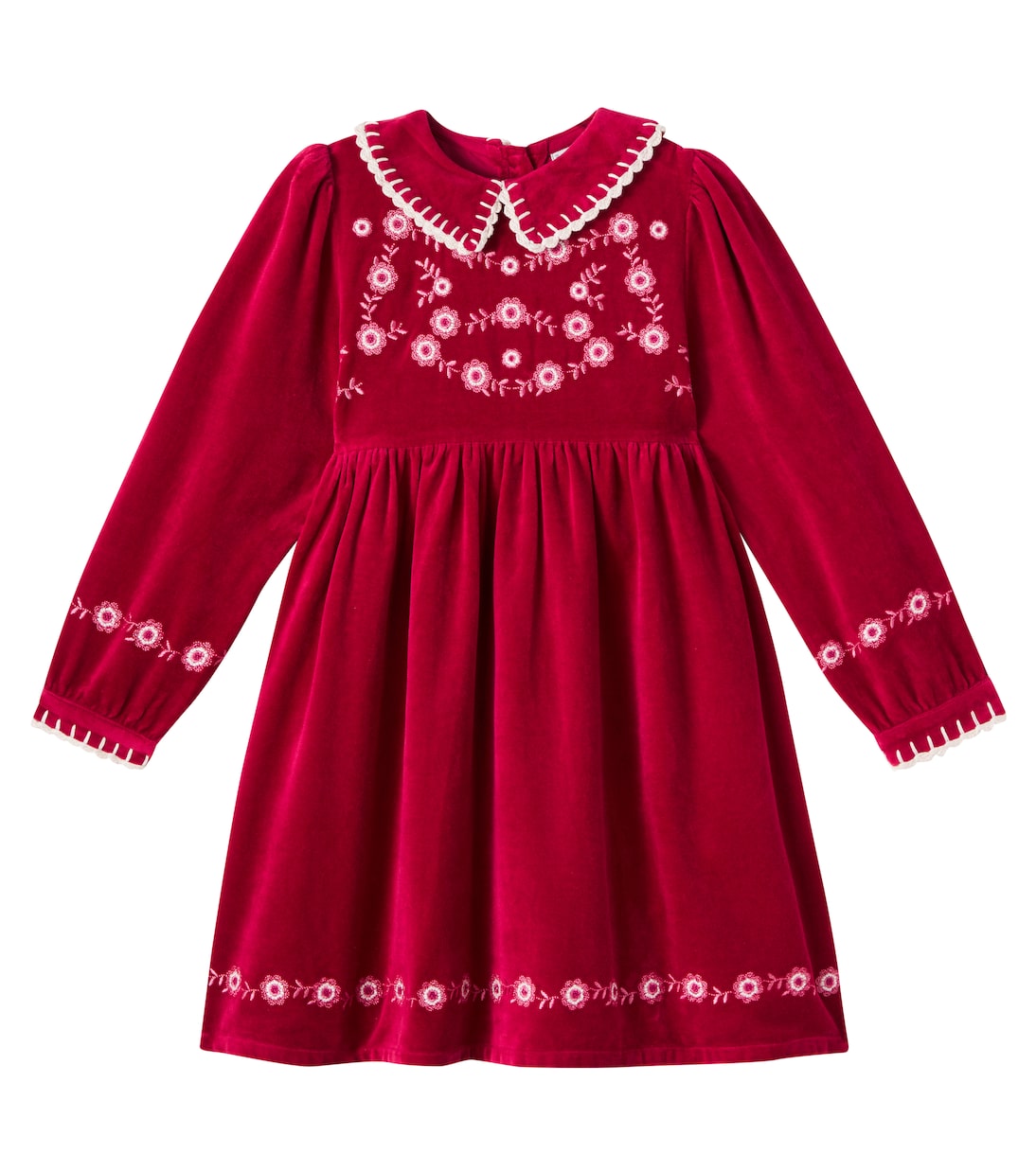 Abito Millie in cotone e lino con ricamo | Bebe Organic