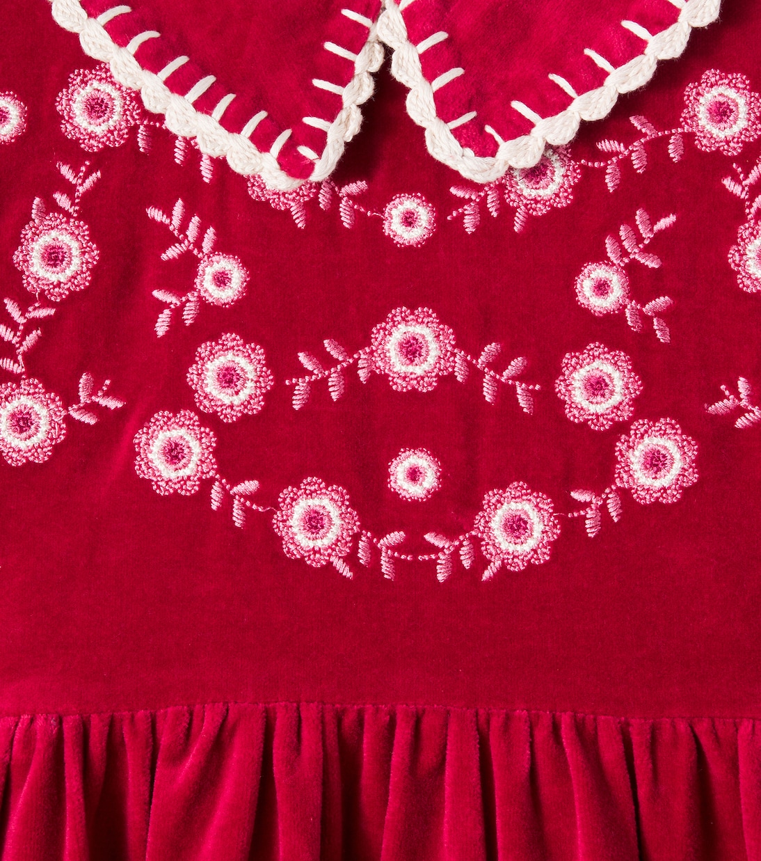 Abito Millie in cotone e lino con ricamo | Bebe Organic