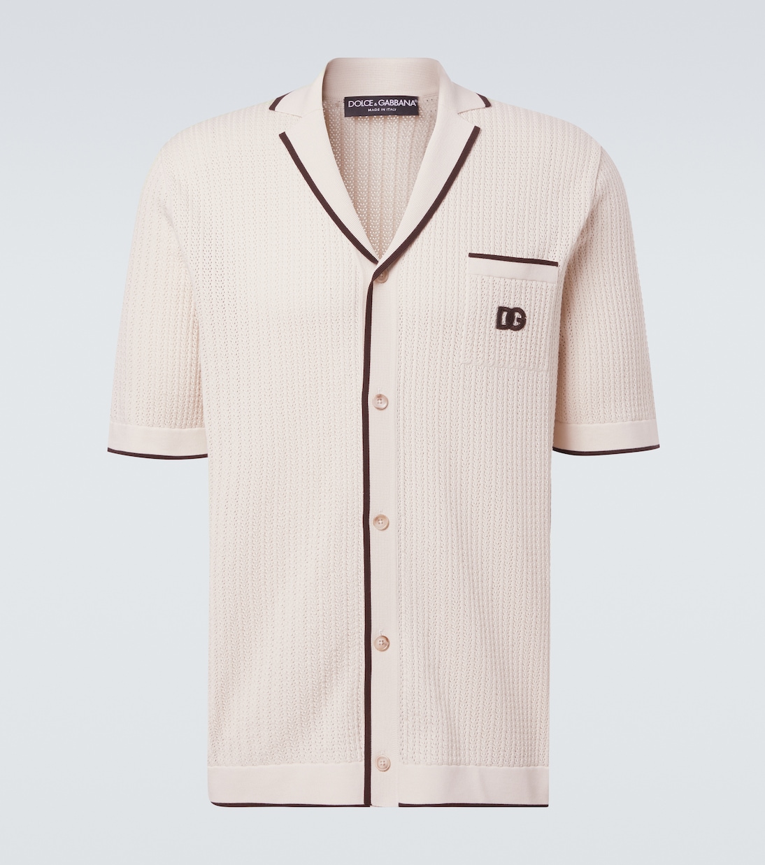 DG knitted cotton shirt | Dolce&Gabbana