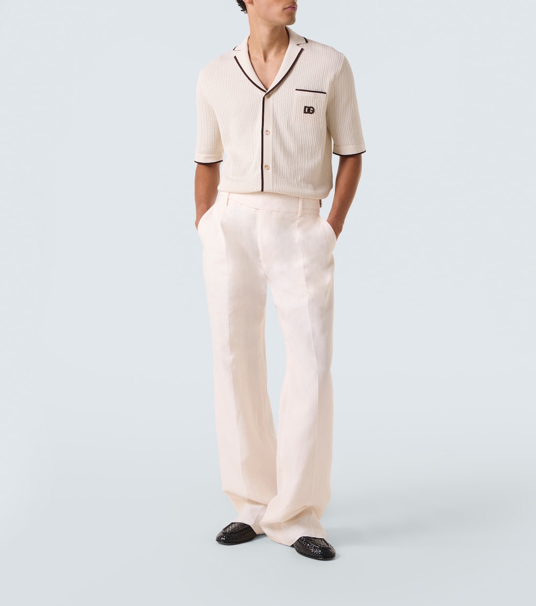 DG knitted cotton shirt | Dolce&Gabbana