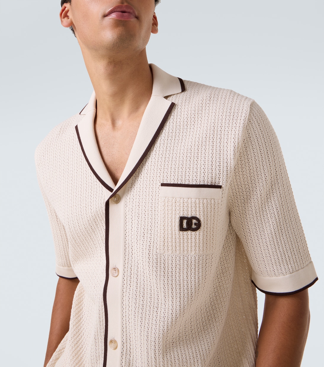 DG knitted cotton shirt | Dolce&Gabbana