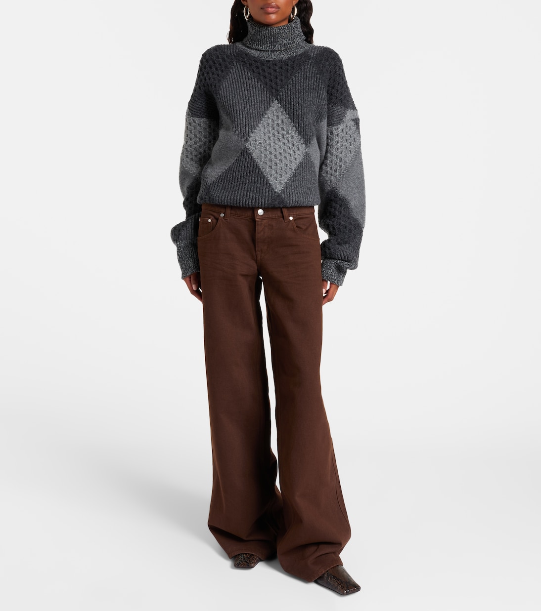 Low-Rise Wirde-Leg Jeans | Stella McCartney