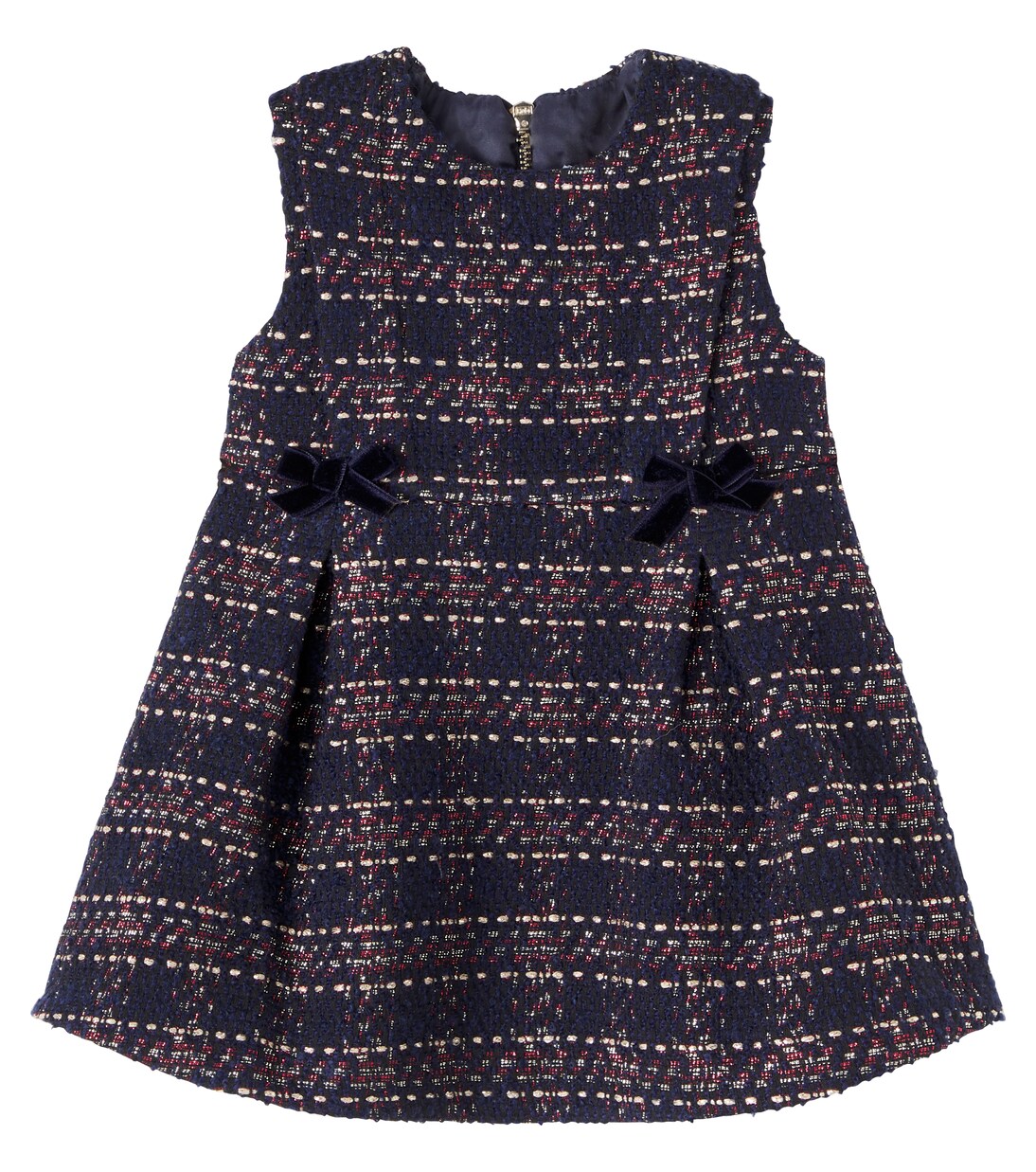 Baby bow-detail tweed dress | Tartine et Chocolat