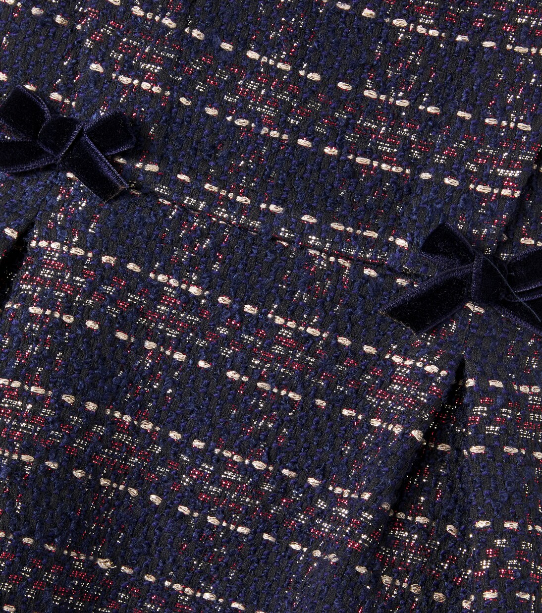 Baby bow-detail tweed dress | Tartine et Chocolat