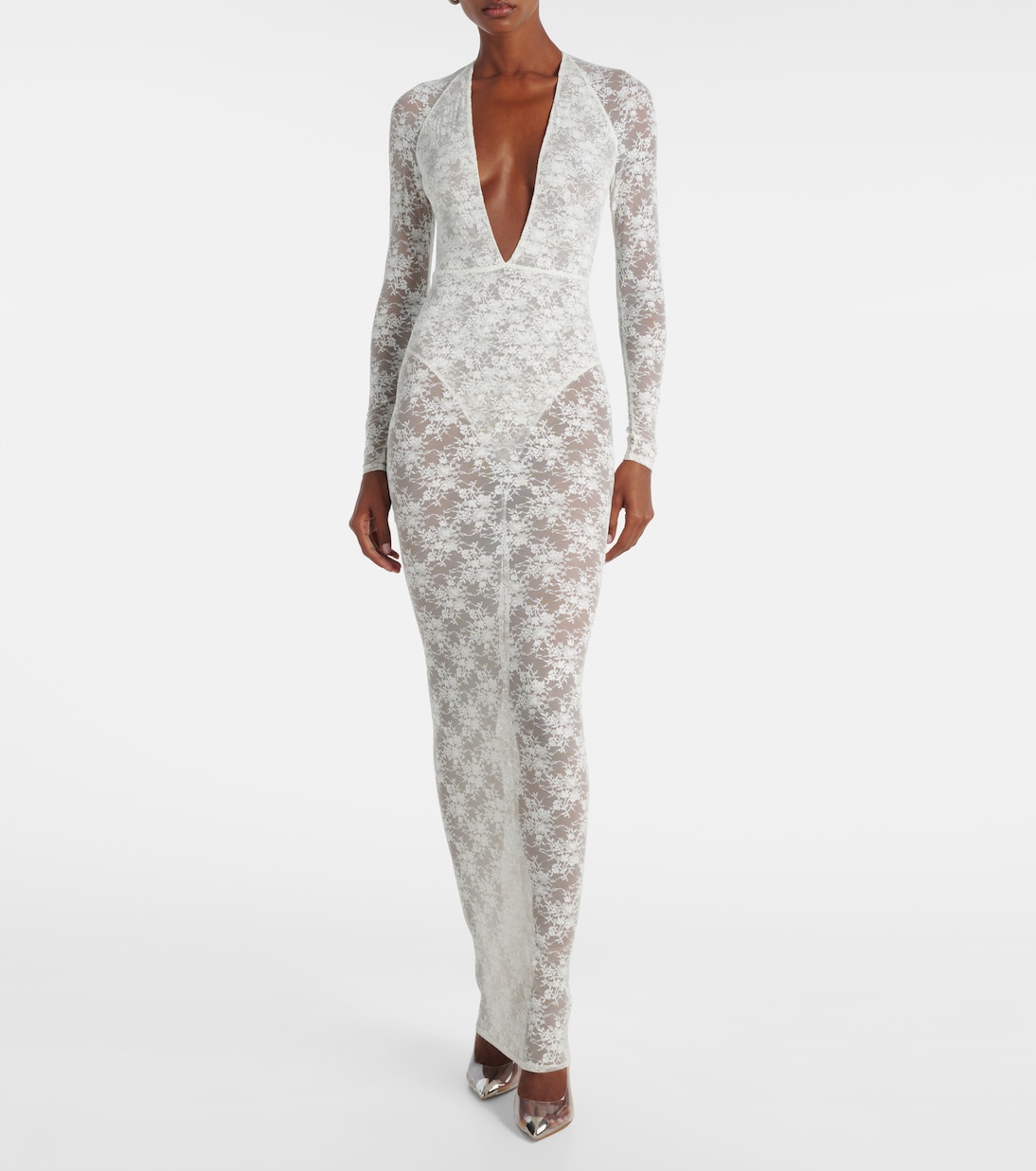 Bridal sheer lace gown | Alex Perry