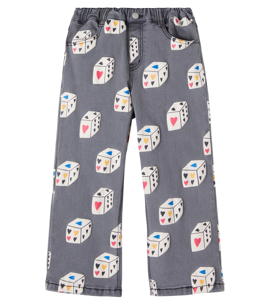 Heart Diced printed jeans | Jellymallow