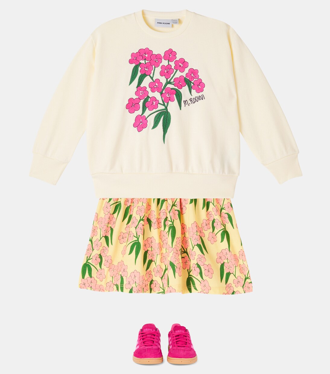 Printed cotton sweatshirt | Mini Rodini