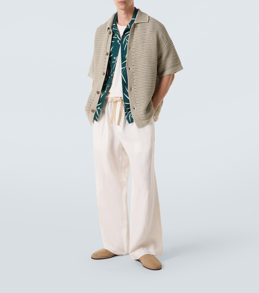 Knitted cotton bowling shirt | Orlebar Brown