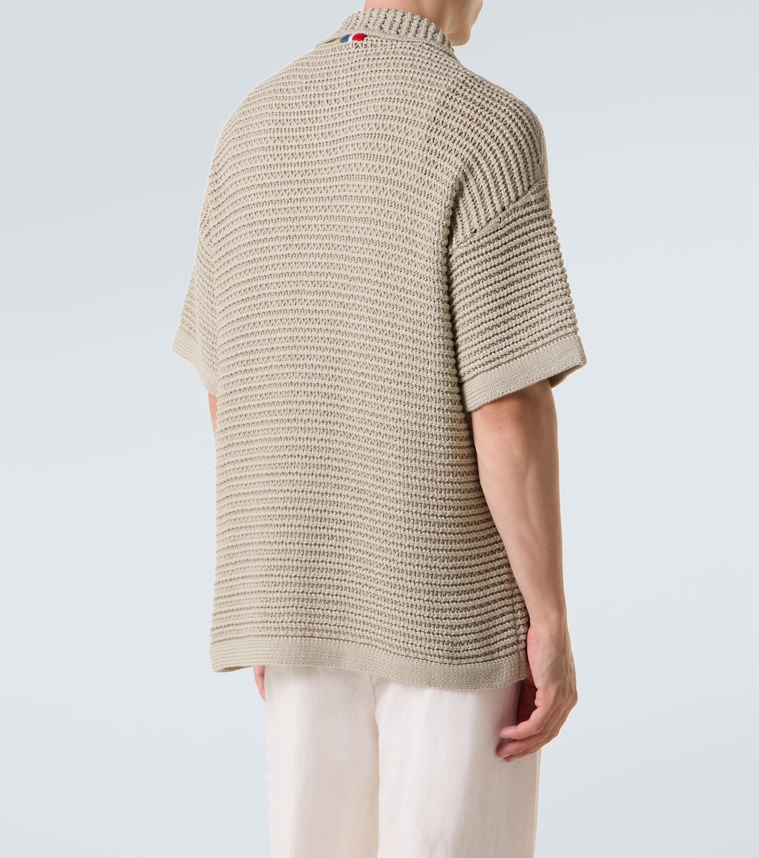 Knitted cotton bowling shirt | Orlebar Brown