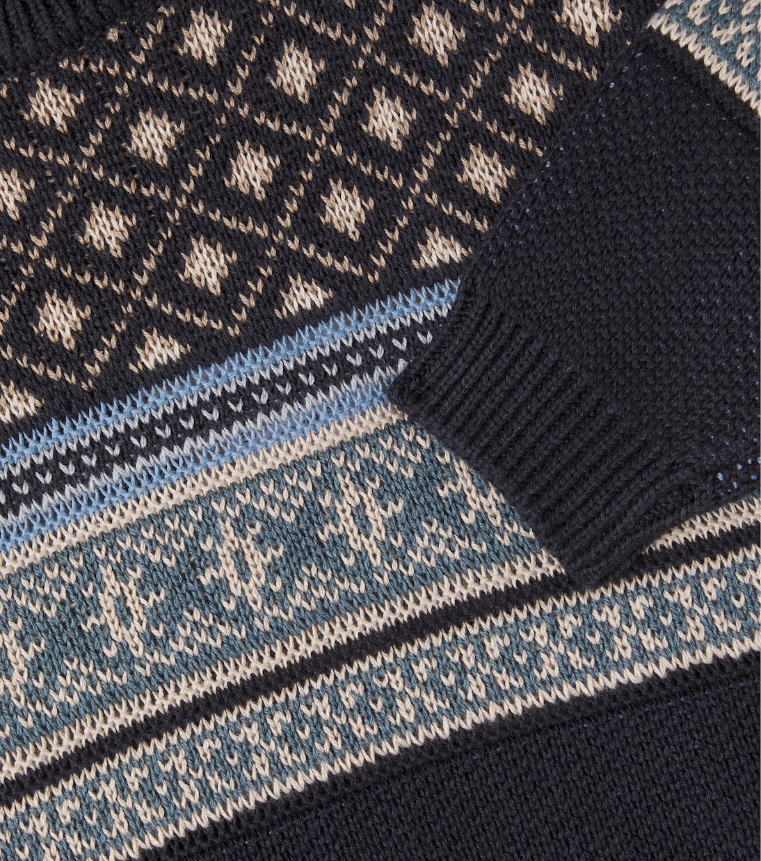 Baby - Pullover Julius in cotone jacquard | Wheat