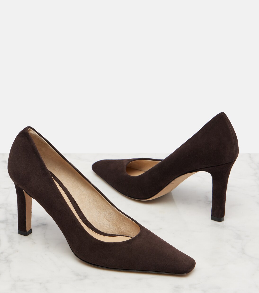 Carla 80 suede pumps | The Row