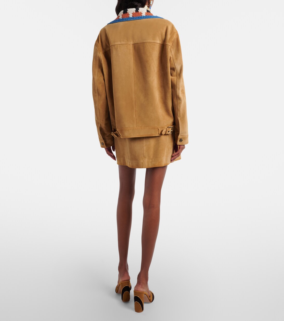 Mini-jupe à ceinture en daim | Etro