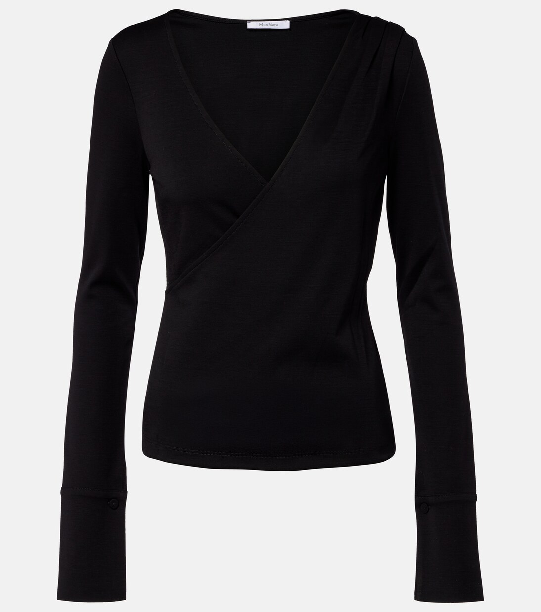 Adagio virgin wool wrap top | Max Mara