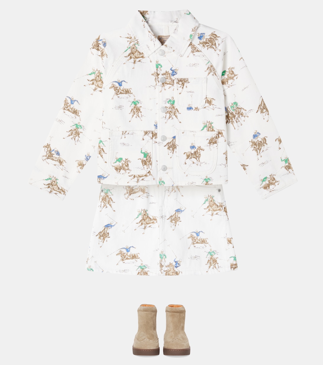 Veste imprimée en jean | Polo Ralph Lauren Kids